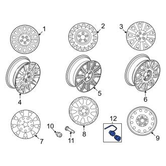 New OEM Wheel Lock Set Fits, 2003-2011 Lincoln Town Car - Part # E9AZ1A043A