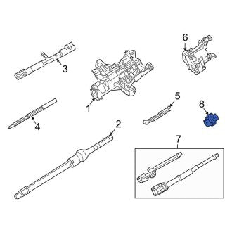 New OEM Upper Steering Shaft Universal Joint Fits, 2003-2004 Lincoln Town Car - Part # 3W1Z3A525AA