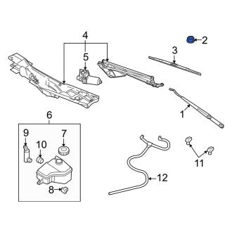 New OEM Windshield Wiper Arm Nut Fits, 2003-2011 Lincoln Town Car - Part # W710827S901