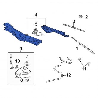 New OEM Windshield Wiper Linkage Fits, 2003 Lincoln Town Car - Part # 3W1Z17566AA