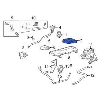 New OEM Vapor Canister Fits, 1998-2002 Lincoln Continental - Part # F6DZ9D653BA