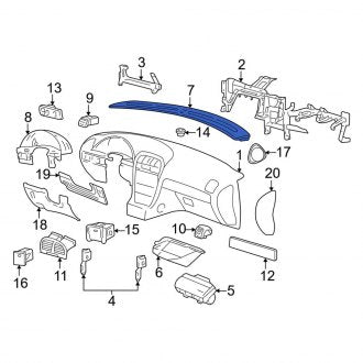 New OEM Windshield Defroster Nozzle Fits, 2005-2006 Lincoln LS - Part # 4W4Z54044E82AAD