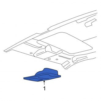 New OEM Upper Overhead Console Fits, 2003-2005 Lincoln LS - Part # 3W4Z54519A70AAA