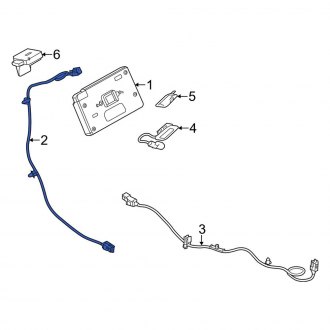 New OEM Upper Mobile Phone Antenna Cable Fits, 2013-2016 Lincoln MKS - Part # DA5Z14D202A