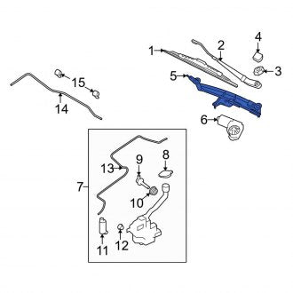 New OEM Windshield Wiper Linkage Fits, 2009-2012 Lincoln MKS - Part # 8G1Z17566A