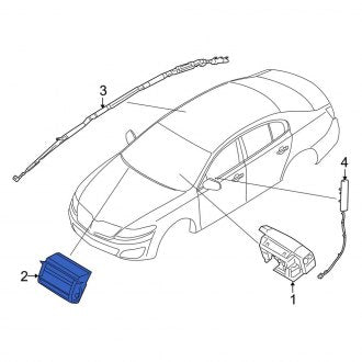 New OEM Upper Instrument Panel Air Bag Fits, 2009-2010 Lincoln MKS - Part # 8A5Z54044A74A