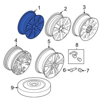 New OEM Wheel Fits, 2007-2009 Lincoln MKZ - Part # 8H6Z1007A