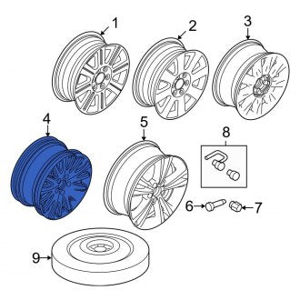 New OEM Wheel Fits, 2010-2012 Lincoln MKZ - Part # 9H6Z1007A