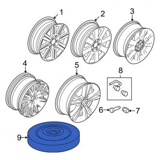 New OEM Wheel Fits, 2010-2012 Lincoln MKZ - Part # AH6Z1007A