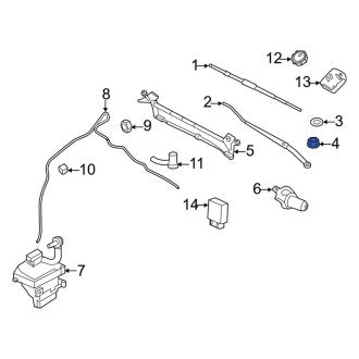 New OEM Windshield Wiper Arm Nut Fits, 2007-2012 Lincoln MKZ - Part # W520403S438