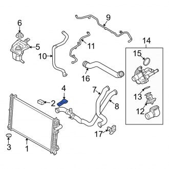 New OEM Upper Radiator Mount Bracket Fits, 2007-2012 Lincoln MKZ - Part # 6E5Z8A193A