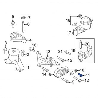 New OEM Upper Engine Torque Strut Bolt Fits, 2011-2012 Lincoln MKZ - Part # W500341S439