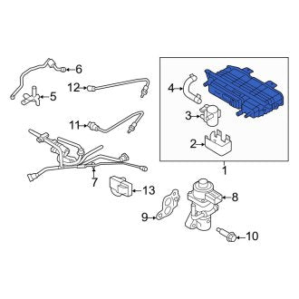 New OEM Vapor Canister Fits, 2011-2012 Lincoln MKZ - Part # AE5Z9D653G