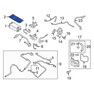 New OEM Vapor Canister Bracket Fits, 2017-2020 Lincoln MKZ - Part # HG9Z9D665B