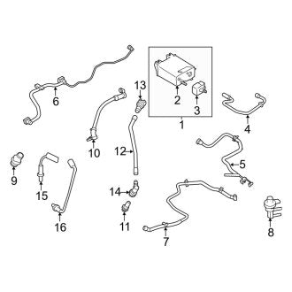 New OEM Vapor Canister Fits, 2016-2019 Lincoln MKC - Part # GU5Z9D653A