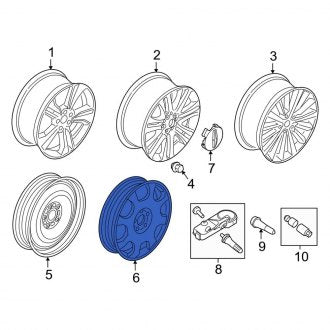 New OEM Wheel Fits, 2017-2020 Lincoln MKZ - Part # HP5Z1007H