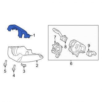 New OEM Upper Steering Column Cover Fits, 2013-2015 Lincoln MKZ - Part # DP5Z3530AB