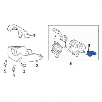 New OEM Windshield Wiper Switch Fits, 2013-2020 Lincoln MKZ - Part # DG9Z17A553AA