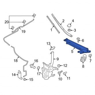 New OEM Windshield Wiper Linkage Fits, 2013-2020 Lincoln MKZ - Part # DP5Z17566A