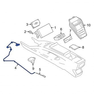 New OEM Upper GPS Navigation System Antenna Cable Fits, 2018-2020 Lincoln MKZ - Part # HP5Z14D202E