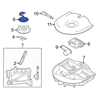 New OEM Wheel Cap Fits, 2017-2020 Lincoln MKZ - Part # HP5Z1130D