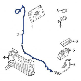 New OEM Upper GPS Navigation System Antenna Cable Fits, 2013-2019 Lincoln MKT - Part # DE9Z14D202C