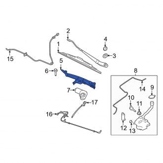 New OEM Windshield Wiper Linkage Fits, 2016-2019 Lincoln MKT - Part # AE9Z17566A