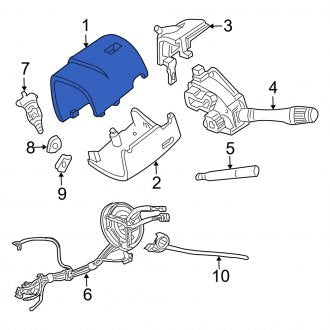 New OEM Upper Steering Column Cover Fits, 2003 Mercury Grand Marquis - Part # F8AZ3530BA