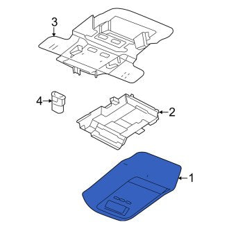 New OEM Upper Overhead Console Fits, 2006-2011 Mercury Grand Marquis - Part # 6W7Z54519A70AAB