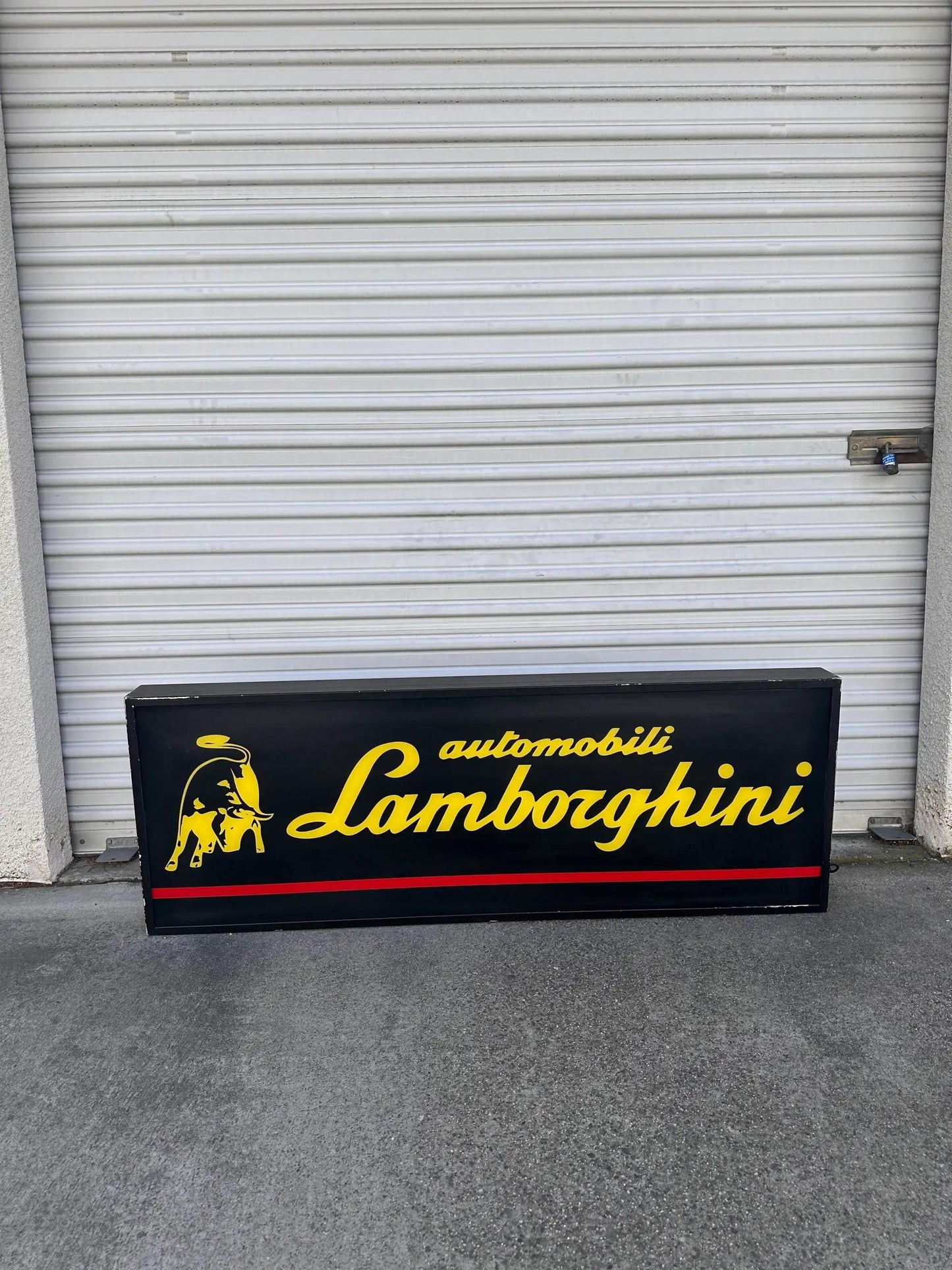 Vintage 1980s-1990s Lamborghini Dealer Illuminated Sign - A Unique Opportunity