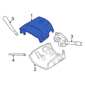 New OEM Upper Steering Column Cover Fits, 2000-2005 Mercury Sable - Part # F6DZ3530DB