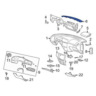 New OEM Windshield Defroster Nozzle Fits, 2003-2005 Mercury Sable - Part # 3F1Z54044E82BAB