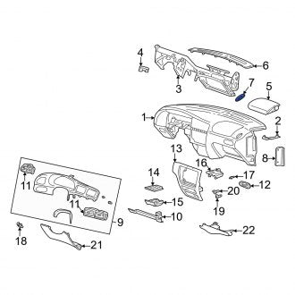 New OEM Windshield Defroster Nozzle Fits, 2000-2005 Mercury Sable - Part # 3F1Z54044E82AAB