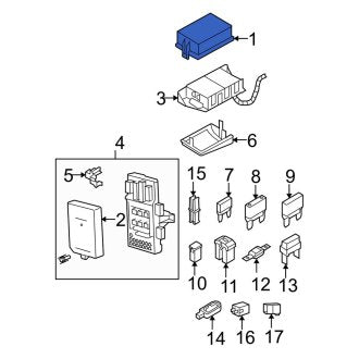 New OEM Upper Outer Fuse Box Cover Fits, 2004-2008 Ford F-150 - Part # F57Z14A003AA