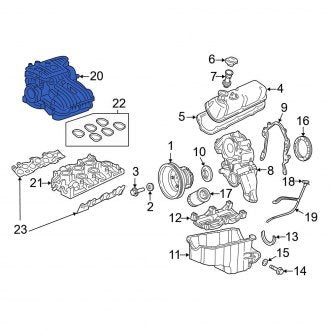 New OEM Upper Engine Intake Manifold Fits, 2005-2008 Ford F-150 - Part # 7L3Z9424D