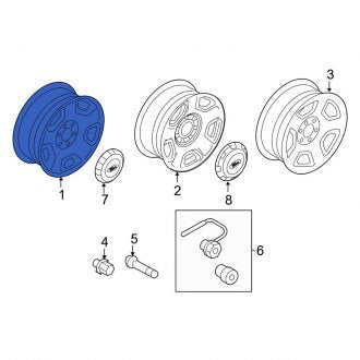 New OEM Wheel Fits, 2004 Ford F-150 - Part # 4L3Z1007GB