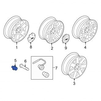 New OEM Wheel Lug Nut Fits, 2006-2008, 2010-2012 Ford F-150 - Part # 6L3Z1120BA