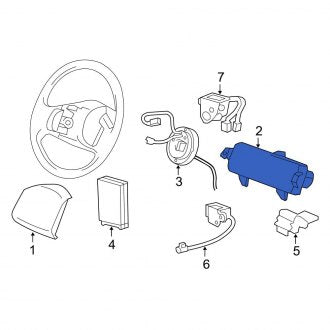 New OEM Upper Instrument Panel Air Bag Fits, 2004-2008 Ford F-150 - Part # 6L3Z15044A74CB