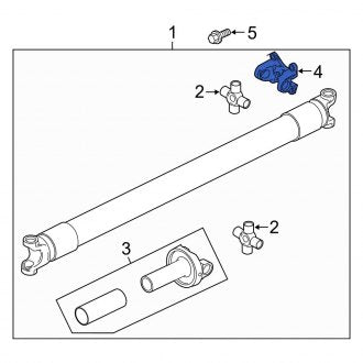 New OEM Rear Drive Shaft Flex Joint Fits, 2007-2013 Ford Expedition - Part # DL3Z4782A