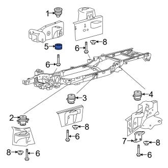 New OEM Lower Body Mount Cushion Fits, 2007-2017 Ford Expedition - Part # 7L1Z1000155FA