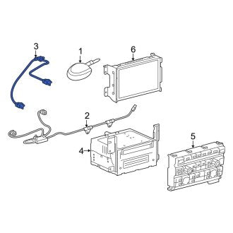 New OEM Upper GPS Navigation System Antenna Cable Fits, 2013-2014 Ford F-150 - Part # DL3Z14D202A