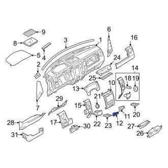 New OEM Upper Instrument Panel Cover Fits, 2009-2010 Ford F-150 - Part # 9L3Z15045F20BD