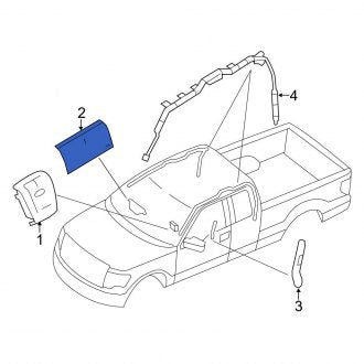 New OEM Upper Instrument Panel Air Bag Fits, 2009-2010 Ford F-150 - Part # AL3Z15044A74AA