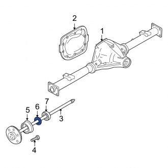 New OEM Rear Drive Axle Shaft Seal Fits, 1997-2002 Ford Expedition - Part # 5L3Z1S177AB