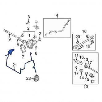 New OEM Vacuum Line Fits, 2010 Ford F-150 - Part # AL3Z7A785E