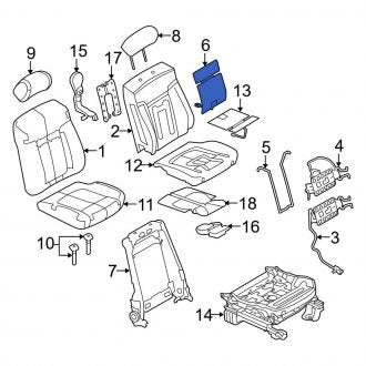 New OEM Upper Seat Heater Pad Fits, 2010-2014 Ford F-150 - Part # AL3Z14D696A