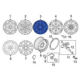 New OEM Wheel Fits, 2021-2023 Ford F-150 - Part # ML3Z1007V