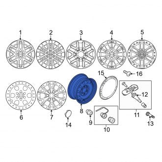 New OEM Wheel Fits, 2021-2023 Ford F-150 - Part # ML3Z1007R