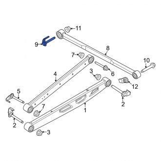 New OEM Upper Suspension Track Bar Bolt Fits, 2021-2024 Ford F-150 - Part # W721767S439