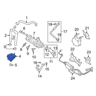 New OEM Vacuum Reservoir Fits, 2018-2022 Ford F-150 - Part # 9X2Z6C714A